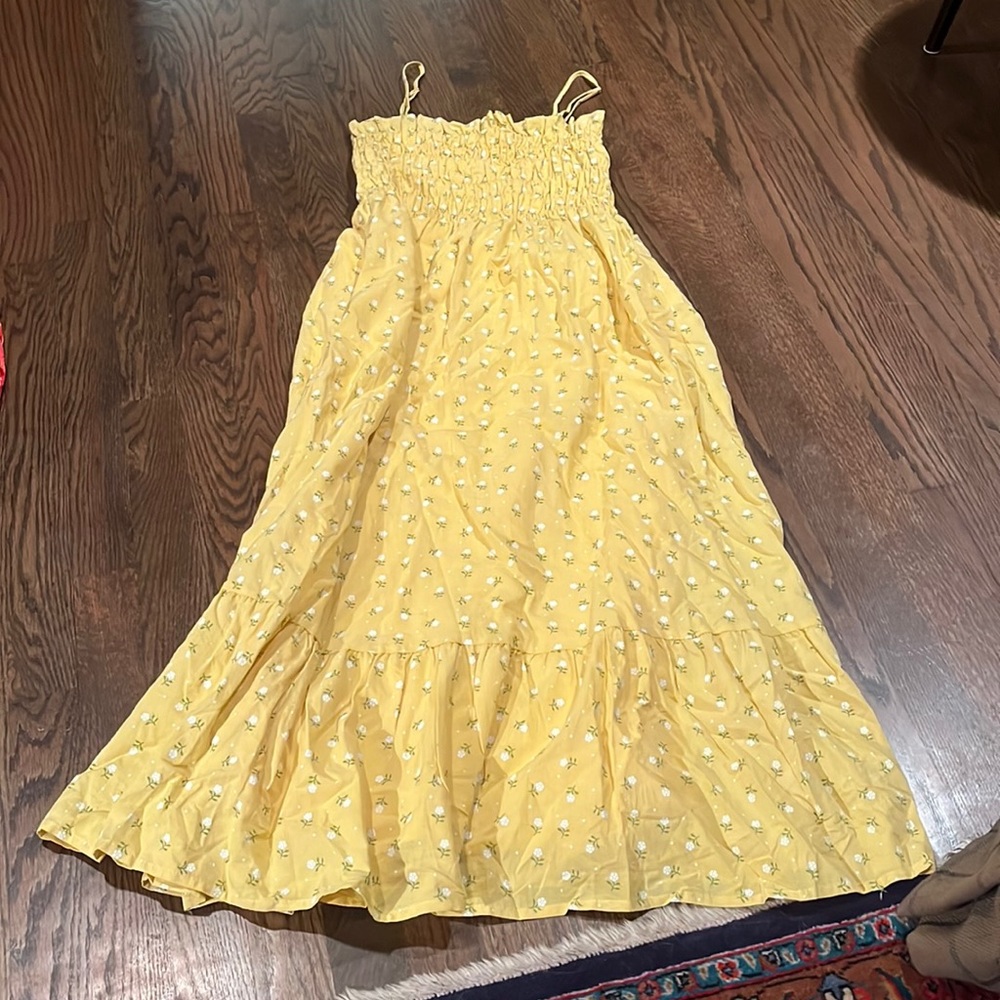 Yellow maxi dress